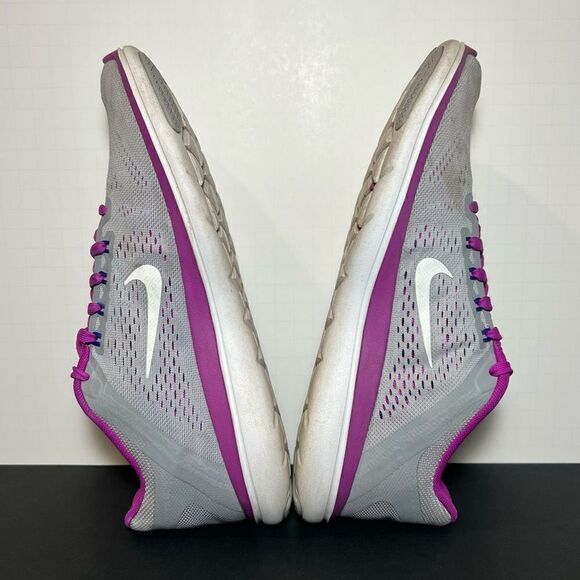 Womens NIKE Flex RN 2016 Gray Running Shoes / Size 9 - Picture 6 of 10